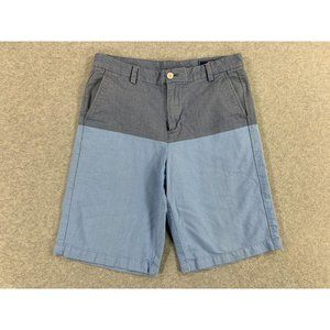 Vineyard Vines 2 Tone Casual Cotton Shorts (Boy's Size 18) Blue‎